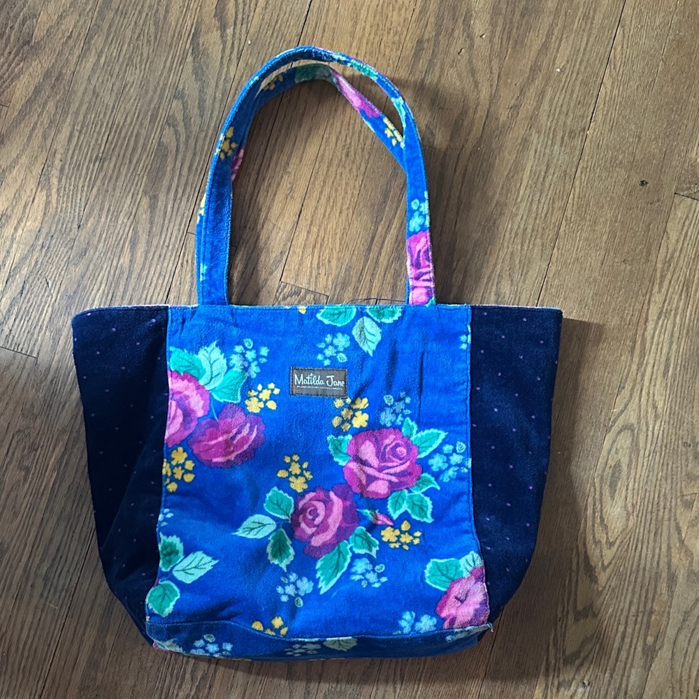 Matilda Jane Blue Floral Tote Bag